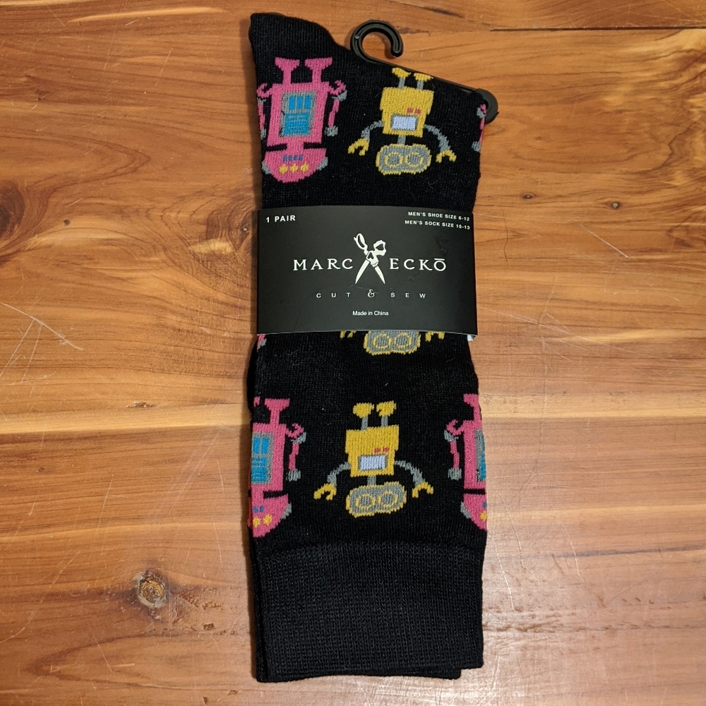 Marc Ecko Dress Socks - Robots NWT